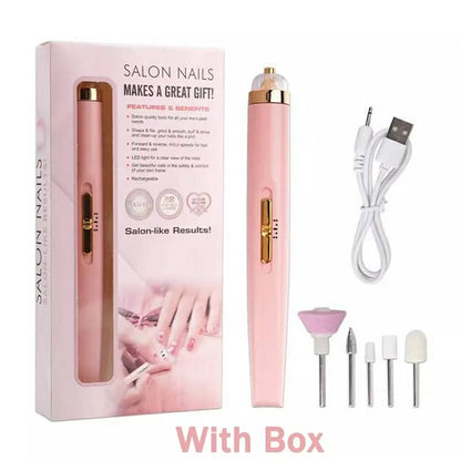 Machine à polir les ongles avec lumière électrique 5en1