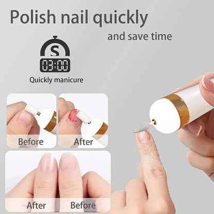 Machine à polir les ongles avec lumière électrique 5en1