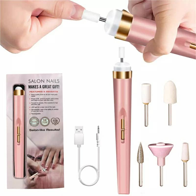 Machine à polir les ongles avec lumière électrique 5en1 تنزوت