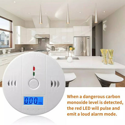 Détecteurs de Monoxyde de Carbone alarme LCD