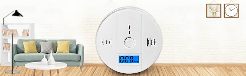 Détecteurs de Monoxyde de Carbone alarme LCD