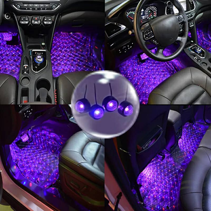 Car atmosphere Lumière RGB 4en1 USB 12V
