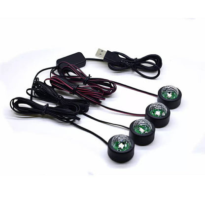 Car atmosphere Lumière RGB 4en1 USB 12V