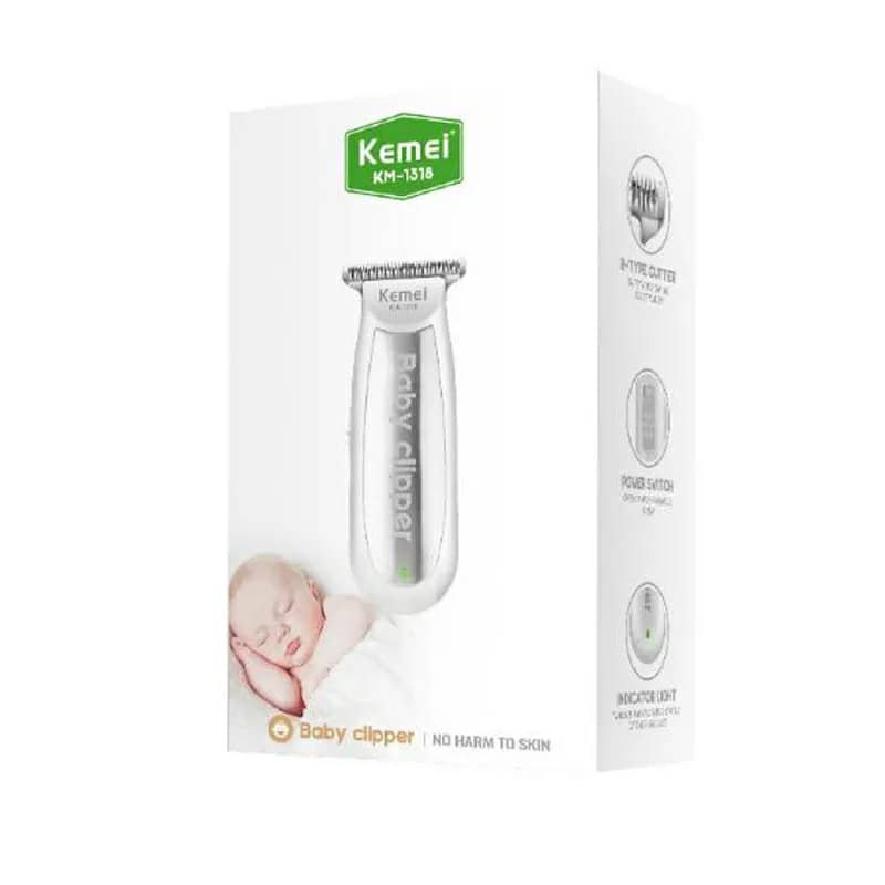 Kemei Mini tondeuse à cheveux pour bébé électrique rechargeable USB