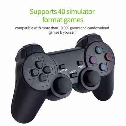 Console de jeu vidéo rétro avec 15000 jeux intégrés +2 manette sans fil 4K HDMI