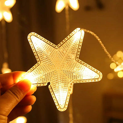 Guirlande lumineuse rideau Stars LED Imperméable 2.5/3.5M 220V