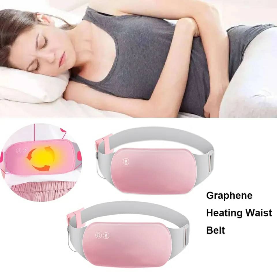 Ceinture Vibromasseur chauffant pour les douleurs menstruelles حزام هزاز ساخن لتسكين آلام الدورة الشهرية