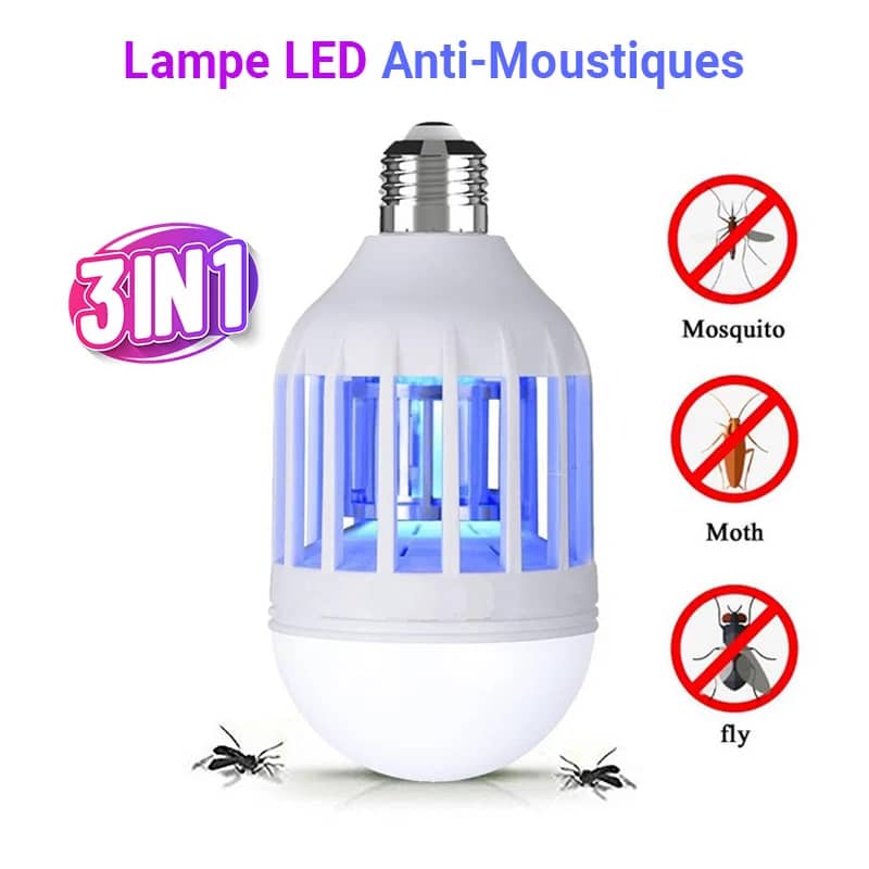 Ampoule LED Économique anti-moustiques 3 en 1 E27 AC220V - تنزوت