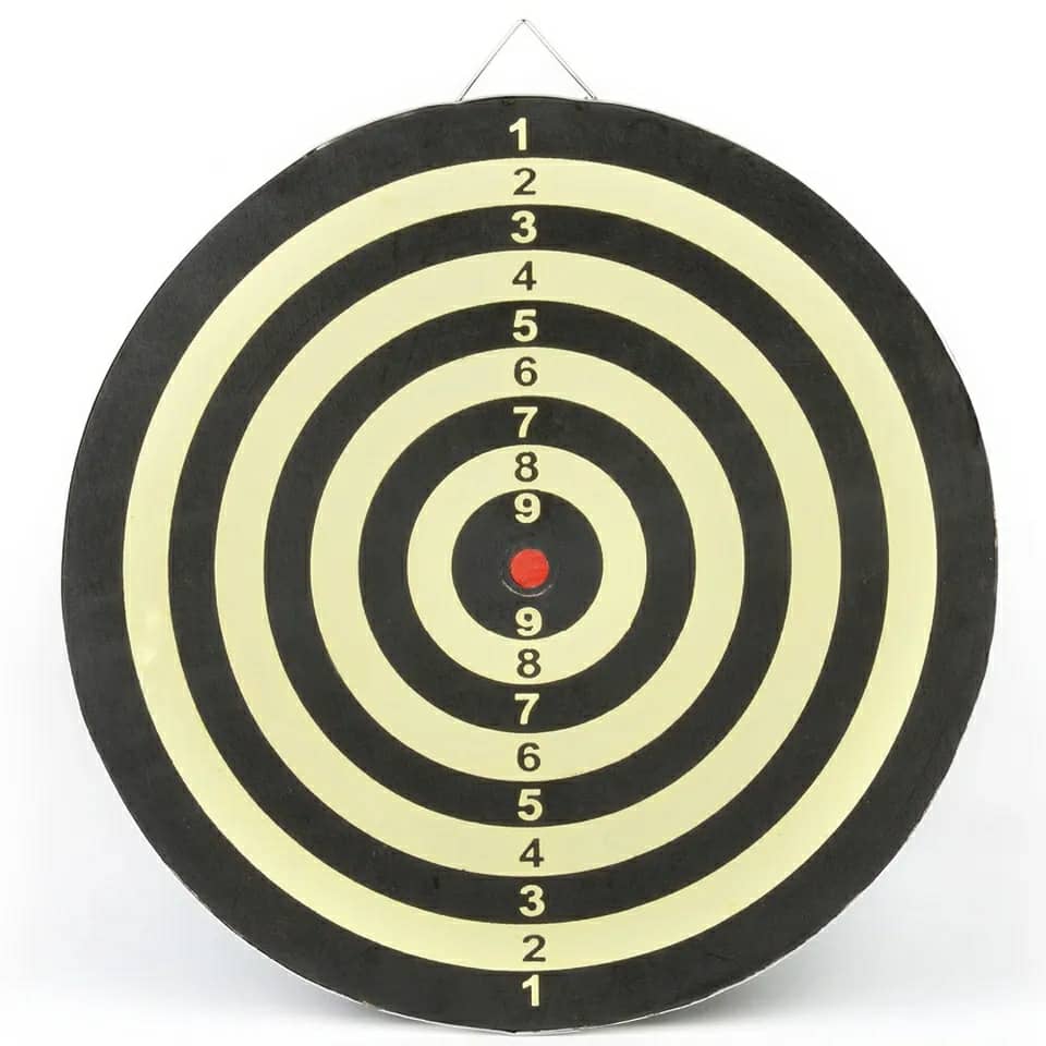 Jeu de fléchettes de cible 30 cm ( 6 fléches )
