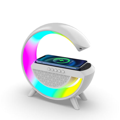Lampe De Chevet RGB intelligente type Big G Wireless Charger / Speaker Bluetooth 5.2 HM-3201 | YN-2209