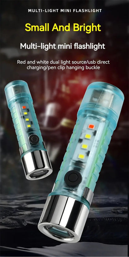 Mini lampe de poche LED multifonction super lumineuse avec aimant ZJ-023