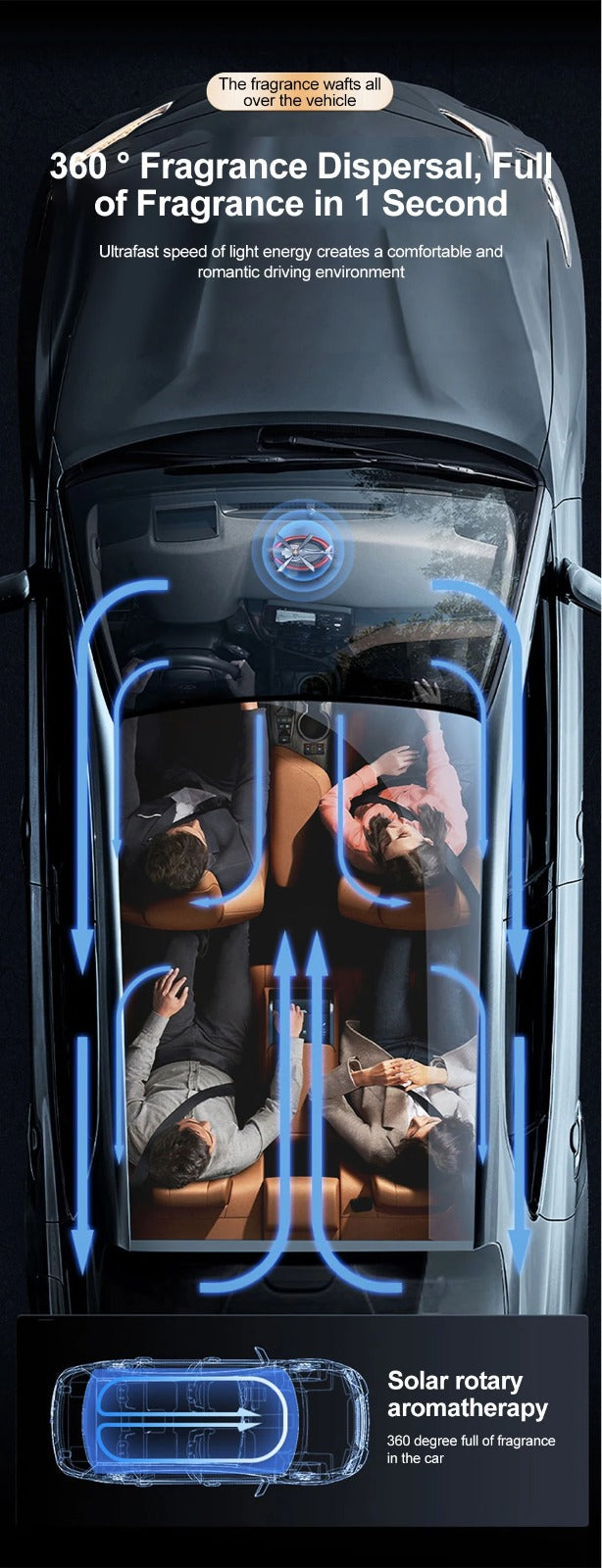 hélicoptère Désodorisant solaire en alliage pour voiture - معطر هواء للسيارة يعمل بالطاقة الشمسية على شكل طائرة هليكوبتر