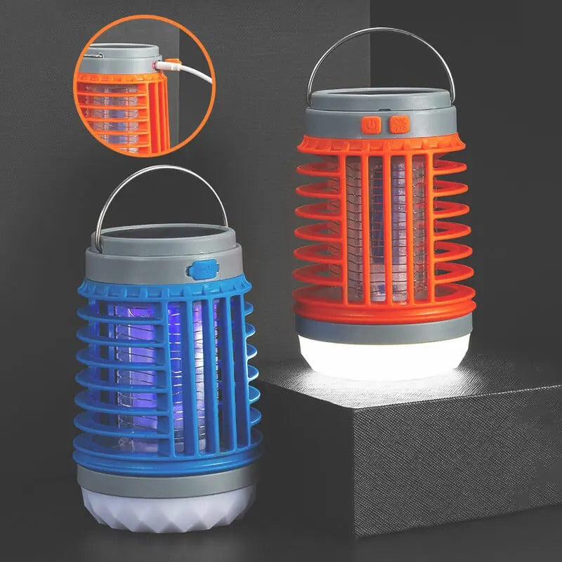 Lampe anti-moustique 3en1 fonctionne à l'énergie solaire et alimentée par batterie rechargeable