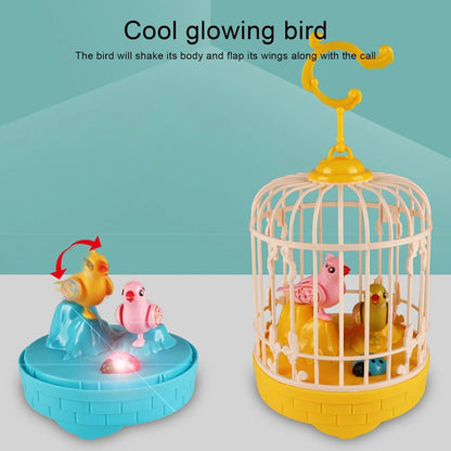 Cage à oiseaux Jouet éducatif d'enregistrement vocal avec de la musique et de la lumière - لعبة قفص عصافير لطيفة تعليمية للتسجيل صوتي مع الموسيقى والضوء