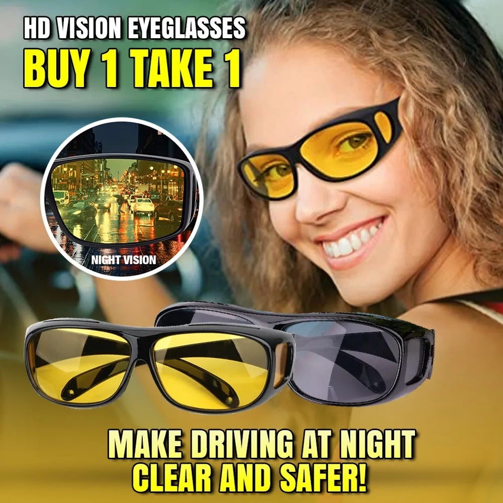 Lunettes de conduite HD Vision Du Jour et Nuit 2Pcs