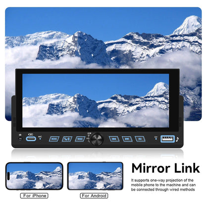 Gazel Systems MP5 Player LCD Screen Multimedia Player Wireless Carplay Android Auto EQ Bluetooth USB Mirror Link Car Stereo
