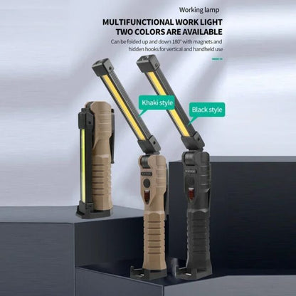 Lampe baladeuse LED COB magnétique avec 7 modes de fonctionnement – مصباح محمول للورشات بعدة أوضاع