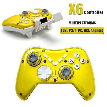 Manette de Jeu Sans Fil X6 Compatible P4,P3, Android, iOS, PC, Switch, TV Box – يد تحكم لاسلكية - تنزوت