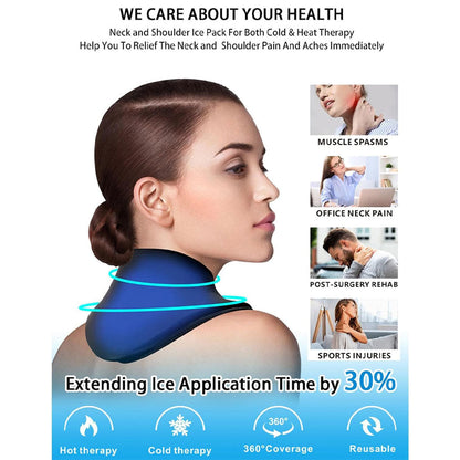 Pack de Glace Cervical Chaud et Froid en Gel Réutilisable pour Soulager les Douleurs