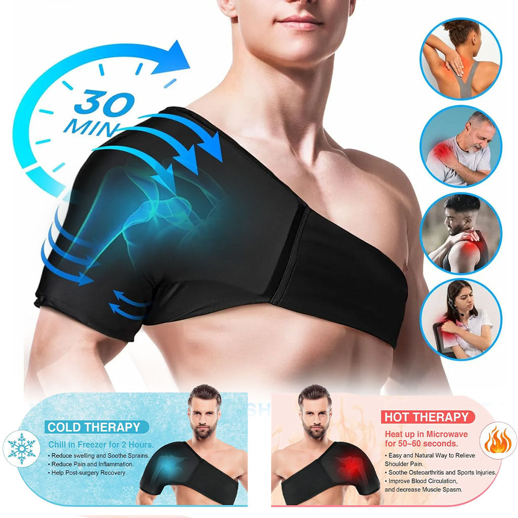 Pack coussinet d’épaule en gel chaud et froid pour soulager les douleurs - تنزوت