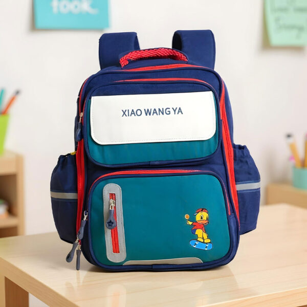 Sac à Dos Scolaire Orthopédique pour Enfants Xiao Wang Ya Bleu et Vert – محفظة مدرسية للأطفال أزرق وأخضر تنزوت