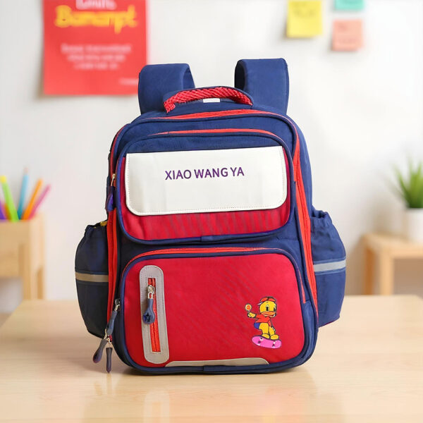 Sac à Dos Scolaire Orthopédique pour Enfants Xiao Wang Ya Bleu et rouge – محفظة مدرسية للأطفال أزرق وأحمر تنزوت