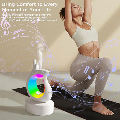Humidificateur antigravité et haut-parleur Bluetooth RGB en forme de goutte d’eau – معطر جو ومكبر صوت