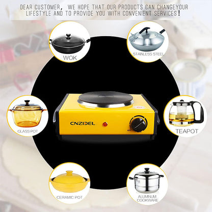Plaque de cuisson électrique portable en fonte 1000 W – جهاز طبخ محمول
