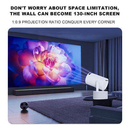 Mini Projector Karaoke Portable Support 4K 1080P YS-300 KTV – جهاز مديا ذكي للعرض على الحائط مع كاريوكي