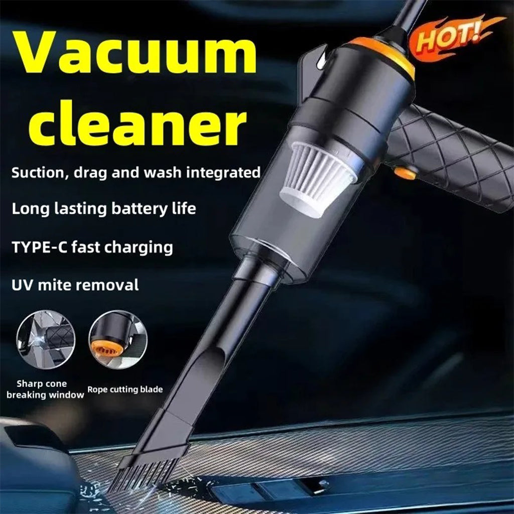 Aspirateur et souffleur 2en1 rechargeable par USB Compact et puissant – مكنسة كهربائية يدوية