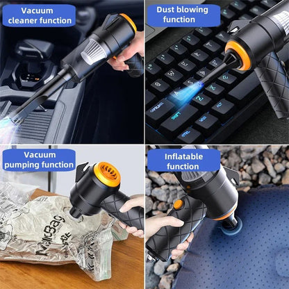 Aspirateur et souffleur 2en1 rechargeable par USB Compact et puissant – مكنسة كهربائية يدوية