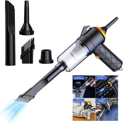 Aspirateur et souffleur 2en1 rechargeable par USB Compact et puissant – مكنسة كهربائية يدوية - تنزوت