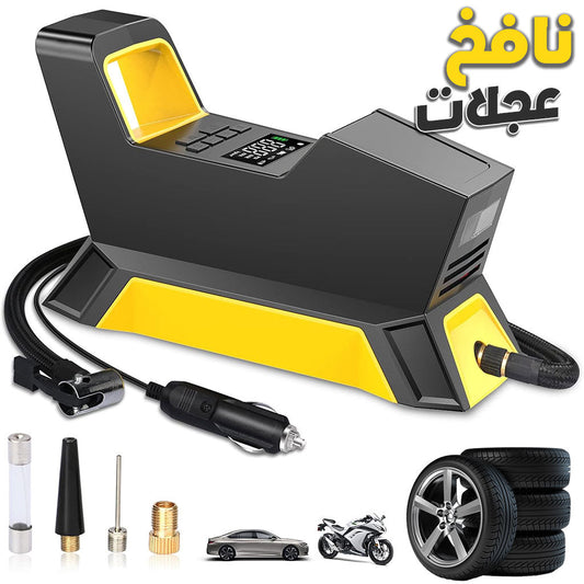 Compresseur d’air portable 150 PSI avec Afficheur Digitale et Torche LED – نافخ عجلات محمول - تنزوت