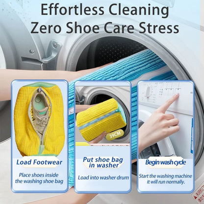 Sac de lavage chaussures pour machine à laver en microfibre 1Pcs – كيس من ميكروفيبر لغسل الأحذية في الغسالة