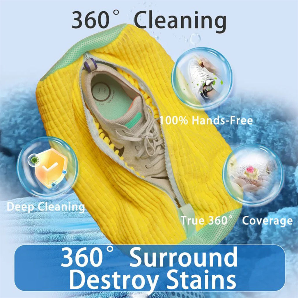 Sac de lavage chaussures pour machine à laver en microfibre 1Pcs – كيس من ميكروفيبر لغسل الأحذية في الغسالة