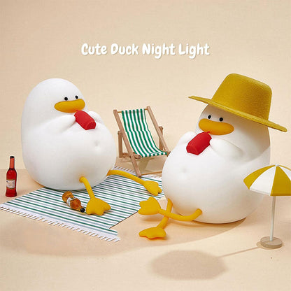 Veilleuse Forme de Canard Silicone Rechargeable Pour Bébé ZH118