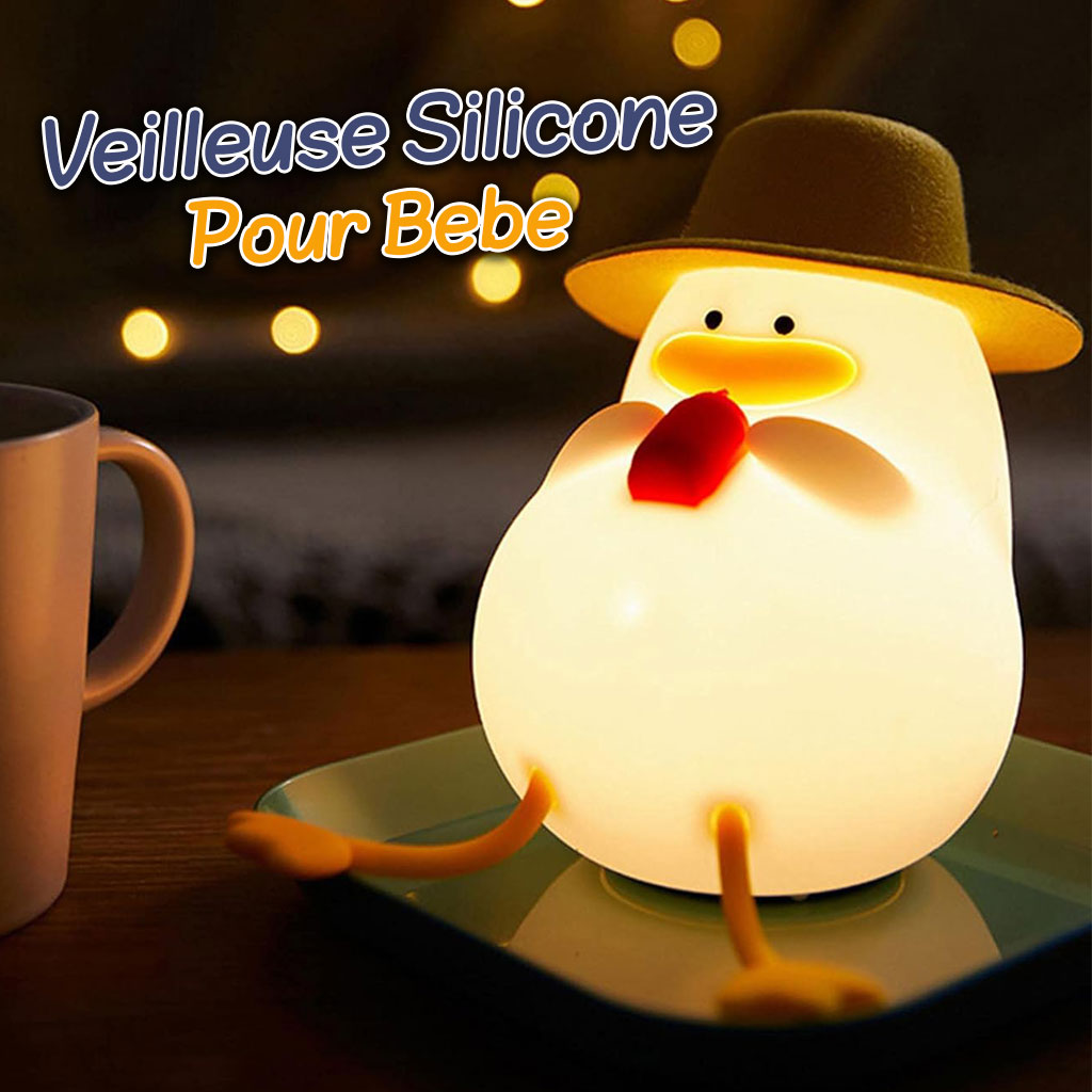 Veilleuse Forme de Canard Silicone Rechargeable Pour Bébé ZH118 تنزوت