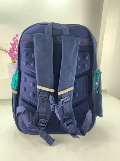 Sac à Dos Enfant pour École primaire de Haute Qualité Bleu et Vert – حقيبة ظهر مدرسية للأطفال أزرق وأخضر