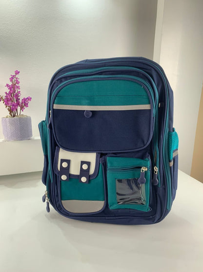 Sac à Dos Enfant pour École primaire de Haute Qualité Bleu et Vert – حقيبة ظهر مدرسية للأطفال أزرق وأخضر