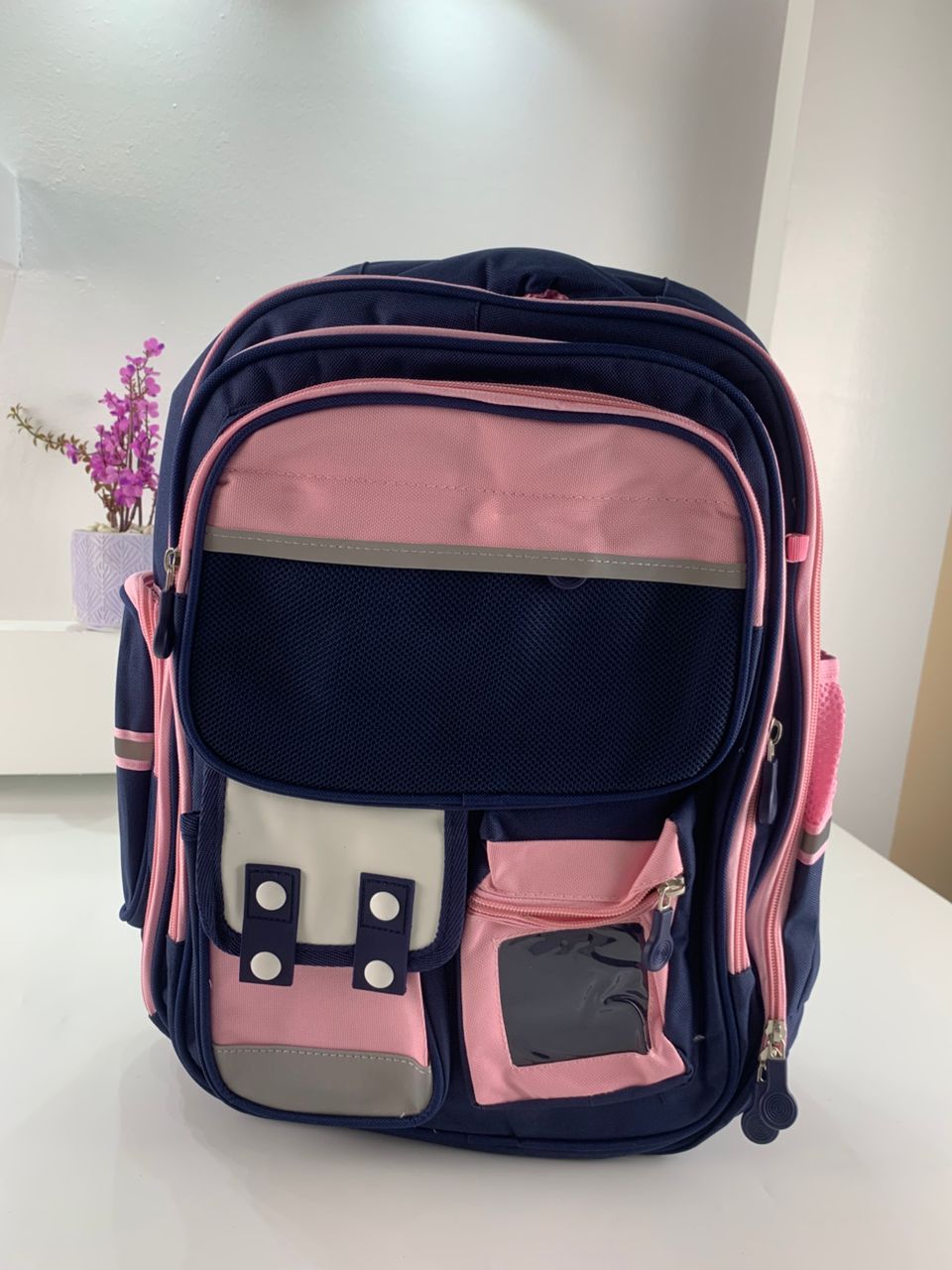 Sac à Dos Enfant pour École primaire de Haute Qualité Bleu et Rose – حقيبة ظهر مدرسية للأطفال أزرق ووردي