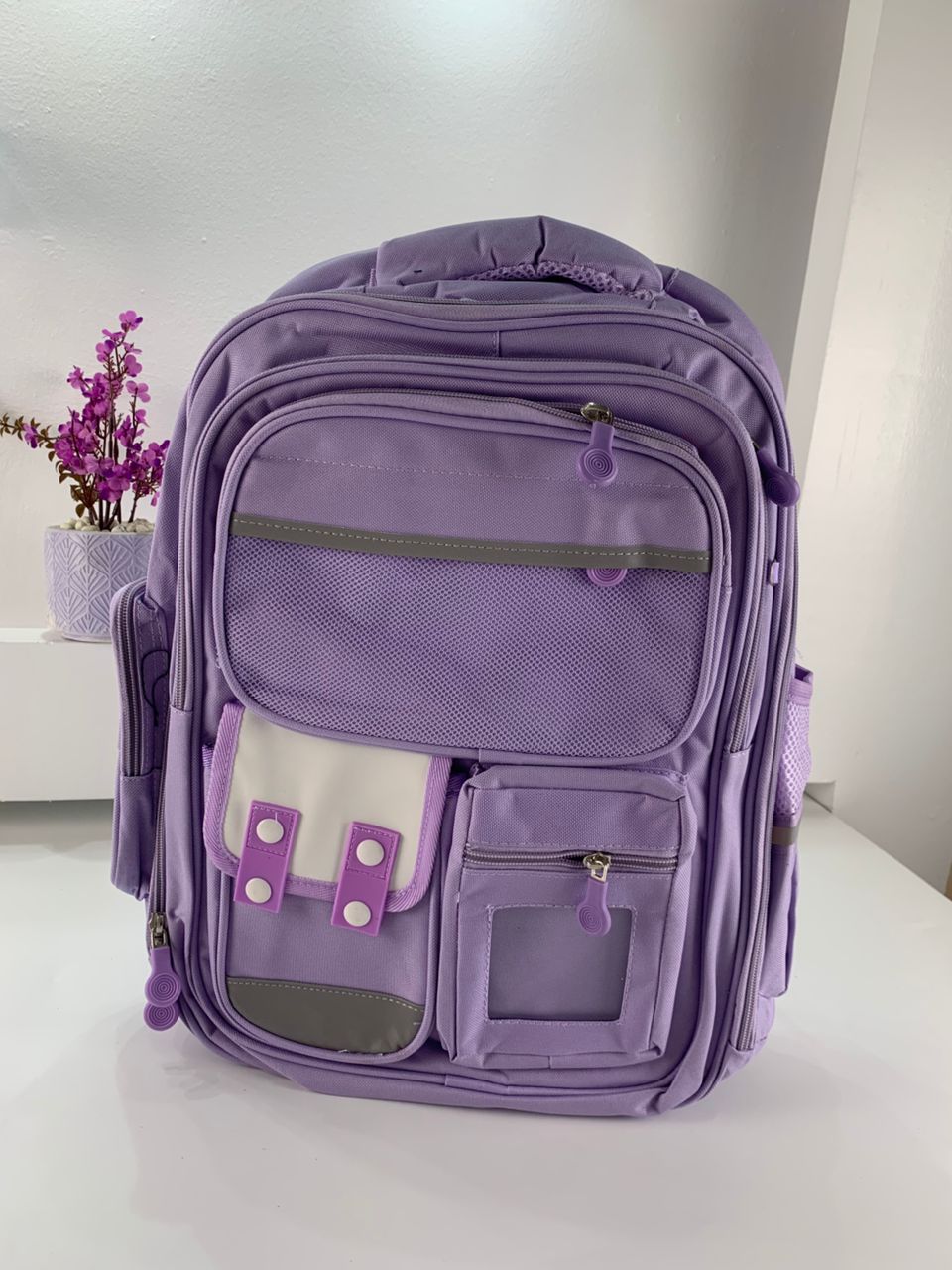 Sac à Dos Enfant pour École primaire de Haute Qualité Mauve – حقيبة ظهر مدرسية للأطفال بنفسجي