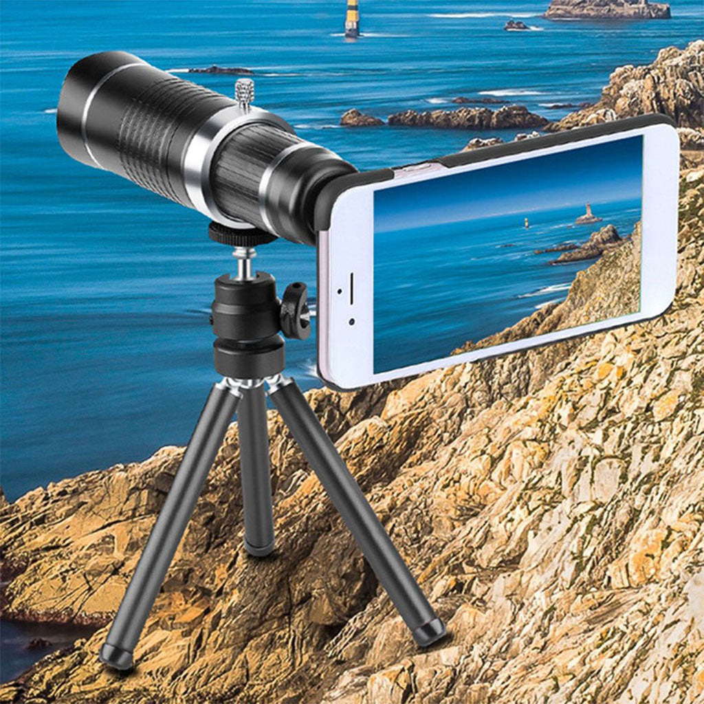 Téléobjectif pour smartphone à zoom optique 20x avec trépied