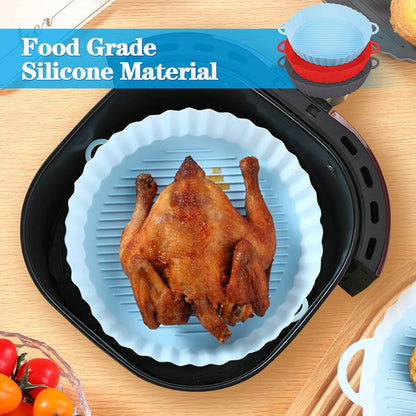 Pack de 3 moules en silicone pour friteuse à air chaud - طقم قوالب الطبخ في الفرن من سيليكون عالي الجودة