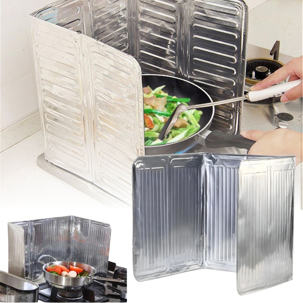 Pare-huile en aluminium pour cuisinière 33x84cm – واقي رذاذ الزيت من الألومنيوم للموقد تنزوت