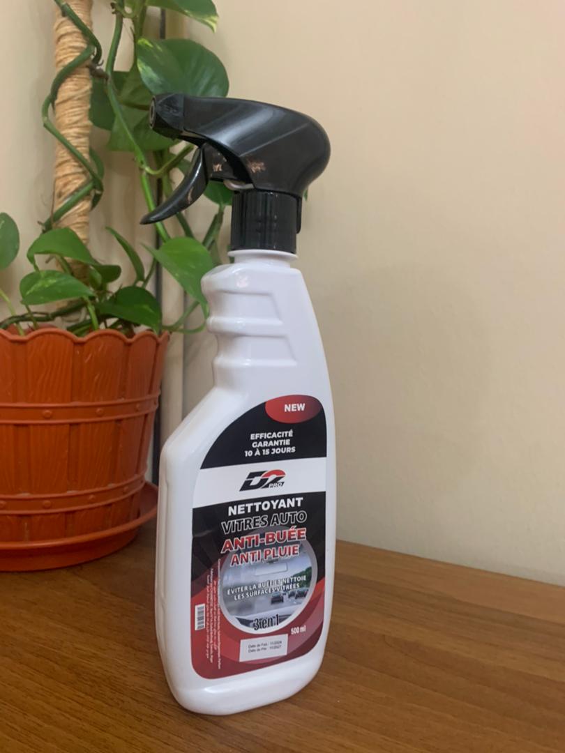 Nettoyant 3en1 anti pluie et anti buée pour pare brise et vitre 500ml D2 pro