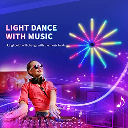 feux d’artifice App Smart Control IC Led RGB Light décoration de la maison