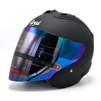 Pack Casque Moto Arai SZ Ram 4 Open Face Helmet avec Microphone Moto Sans Fil CL8
