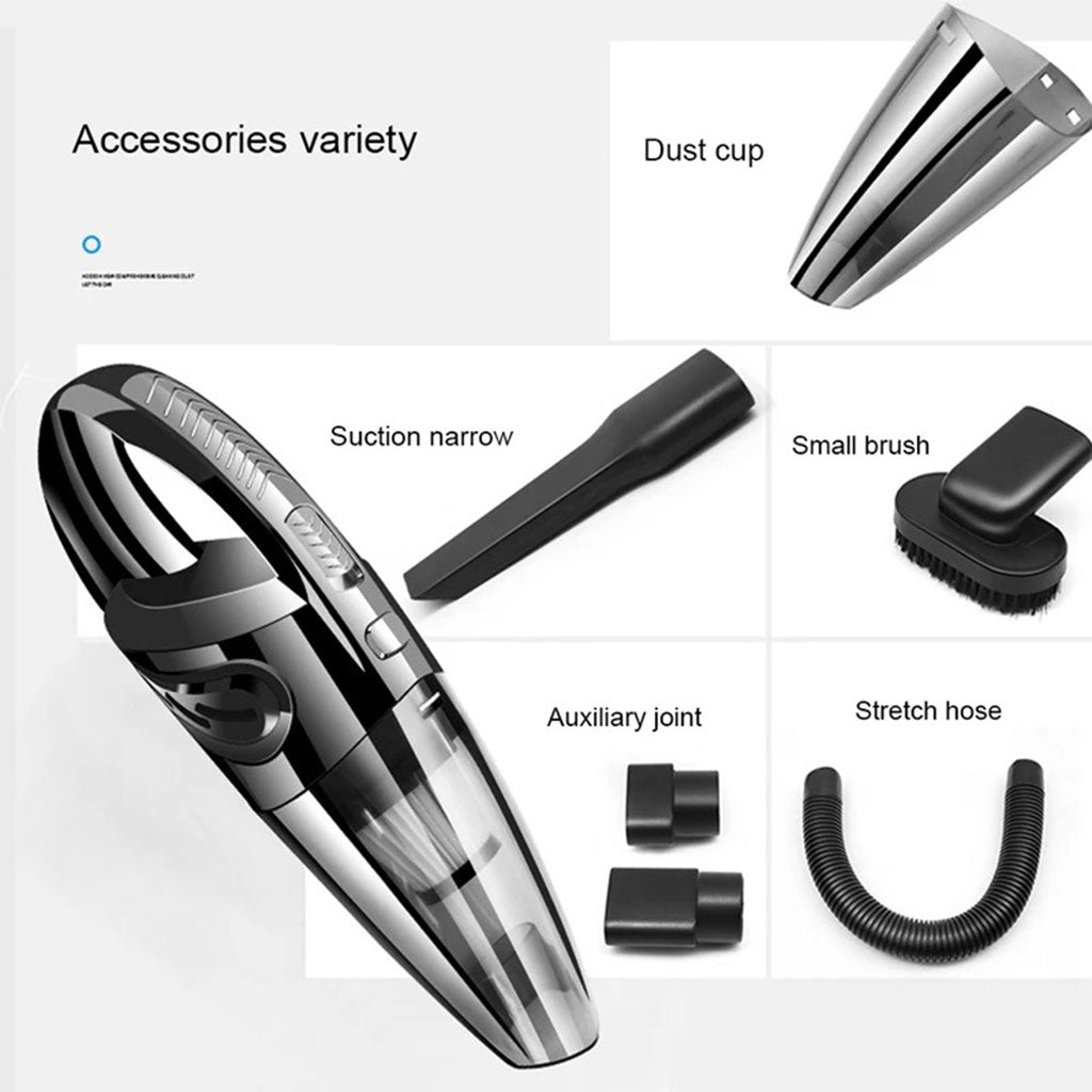 Aspirateur de voiture portable sans fil Puissance d’aspiration élevée 120W – مكنسة كهربائية لاسلكية
