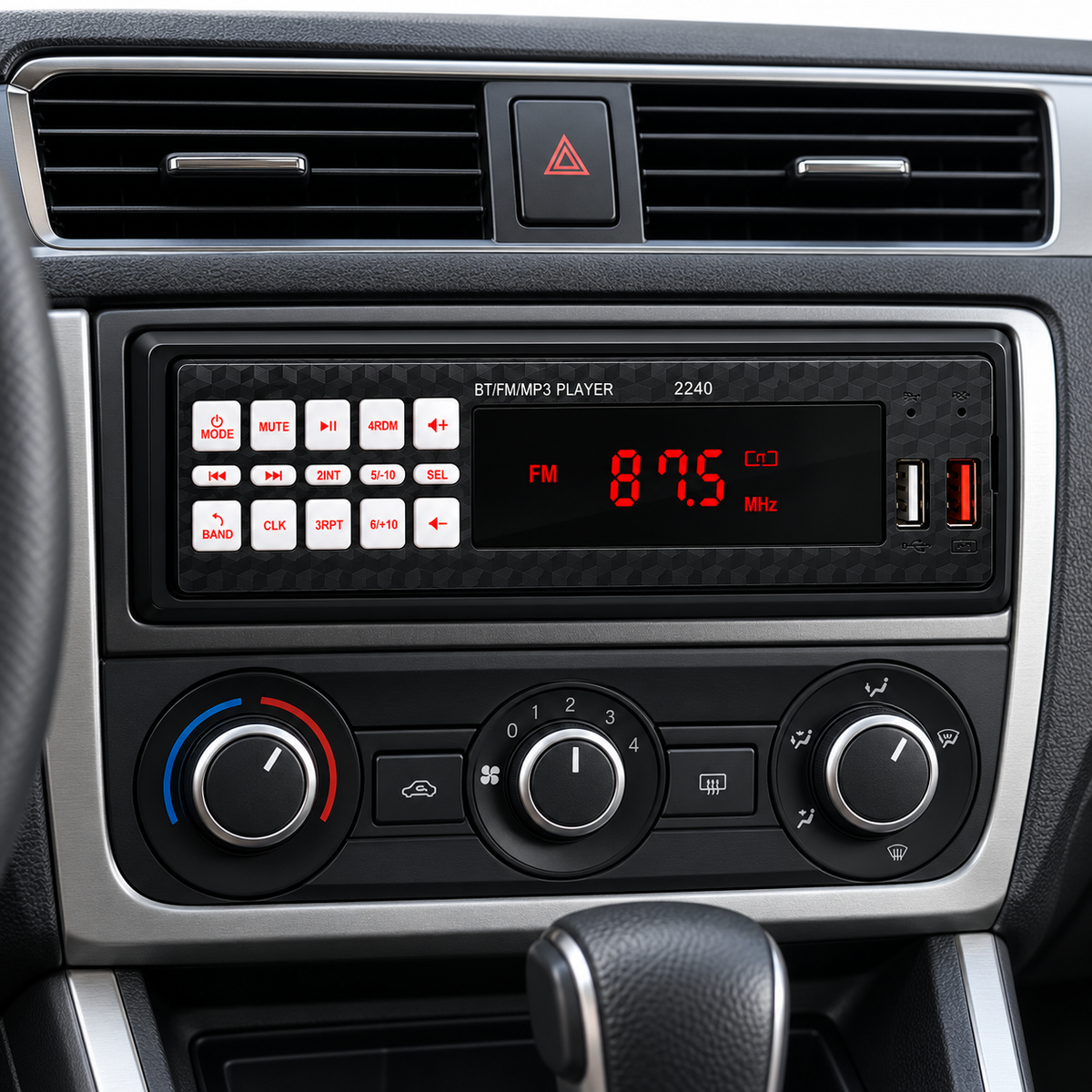 Autoradio MP3 Bluetooth pour Voiture 2240 - راديو ومشغل مسجل سيارة بلوتوث
