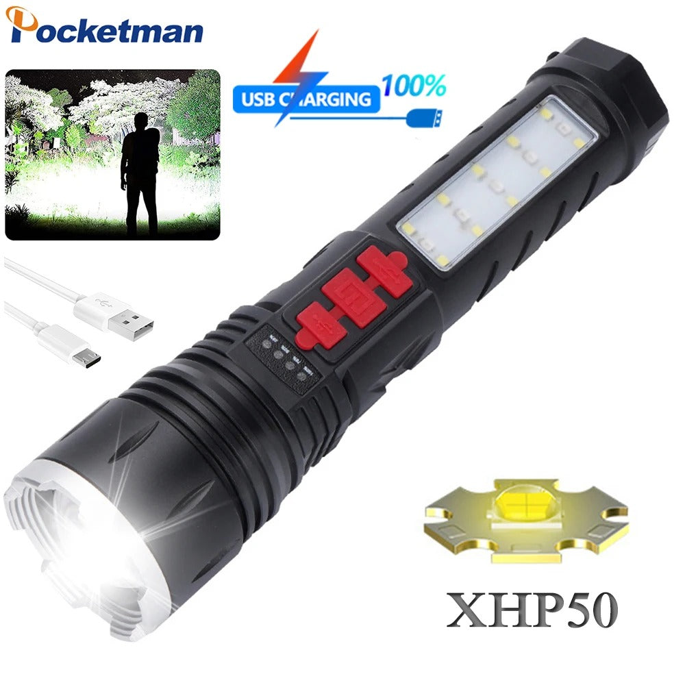Lampe de Poche Téléscopique 50 LED – مصباح يدوي تنزوت